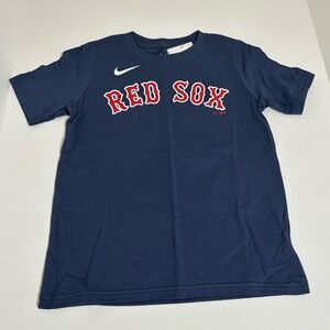 Kids Nike Xander Bogaerts # 2 Navy Boston Red Sox MLB T-Shirt Size Small